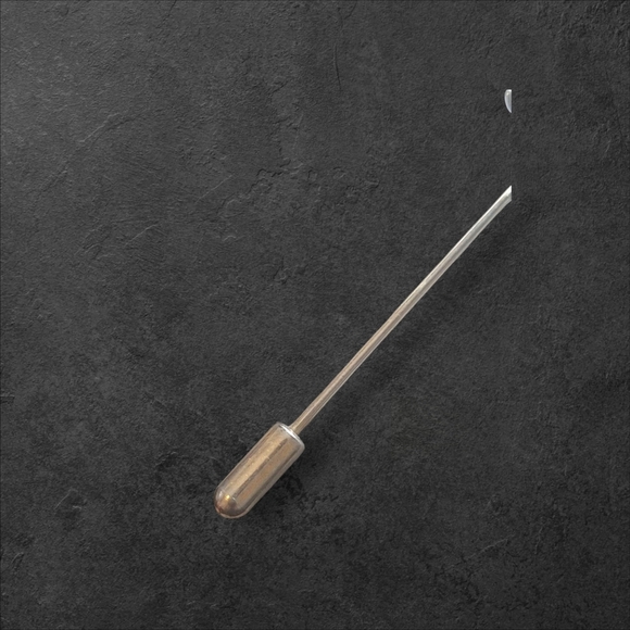 Vintage Goldtone Artistic Brooch Letter M Inital Working 2' - Picture 4 of 5